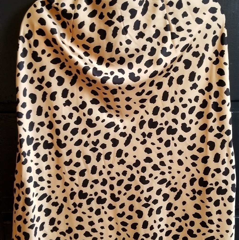 Women's Silk Leopard Skirt